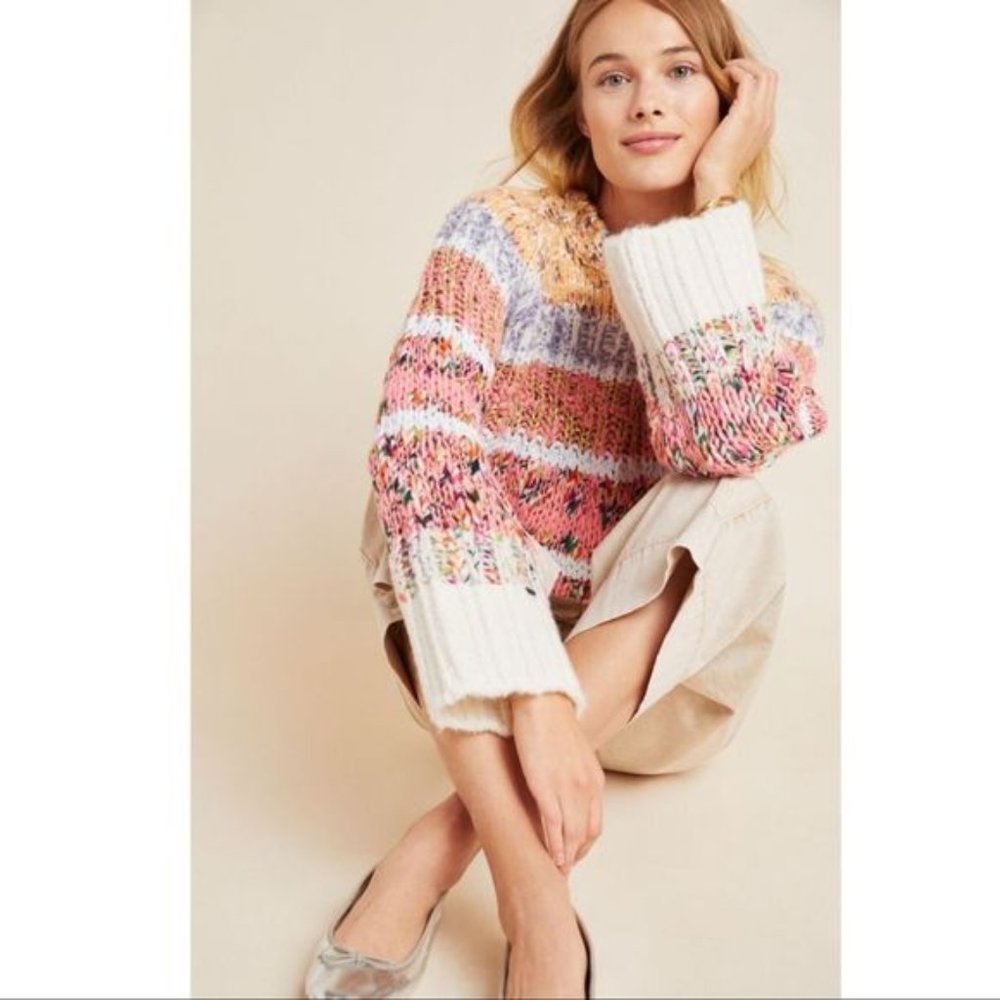 NWT Anthropologie Kahlo Striped Sweater